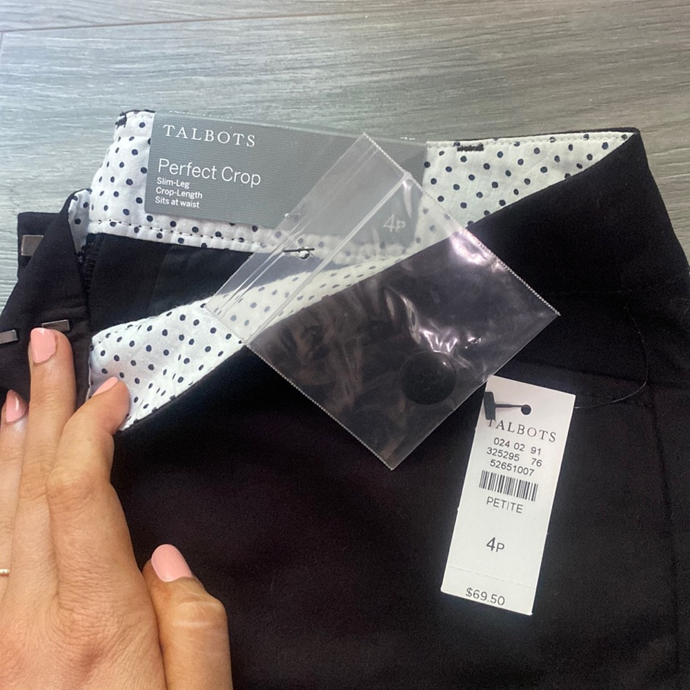 Talbots cropped work pants